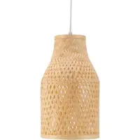 Pauleen Hanglamp Woody Romance, dimbaar, hout licht, Woon-/ Eetkamer, Bamboe, Hanglamp