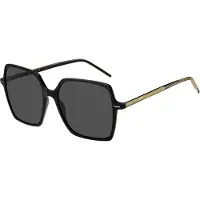 HUGO BOSS grijze lens gouden armen zwarte zonnebril