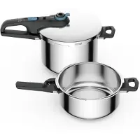 Tefal P2584301 Secure Trendy Snelkookpannen 2-delige set 4L + 6L