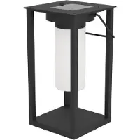 Eglo Usigni Solar Tafellamp Buiten - Zonne-energie - LED - 28 cm - Zwart/Wit - Oplaadbaar
