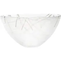 Kosta Boda Contrast kom 230 mm Wit-wit