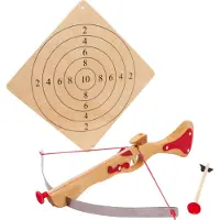 Small Foot - Houten Sportkruisboog met Doelwitbord, 4dlg.