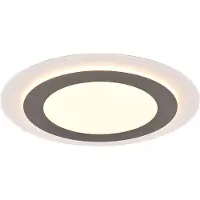 TRIO Ronde design plafondlamp Morgan nikkel