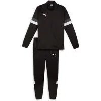 Puma Trainingspak 'TeamRise' donkergrijs / zwart / wit