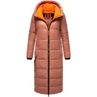 NAVAHOO Wintermantel lichtbruin / oranje