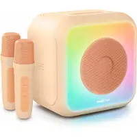 Partystrolche PARTY, Bluetooth-partybox met karaoke en 2 microfoons, 30W, roze