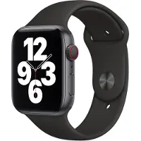 Apple Watch 44 mm Siliconen Horlogeband Sport Zwart