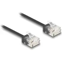 DeLOCK RJ45 Network Cable Cat.6 UTP Ultra Slim 3 m black with short plugs
