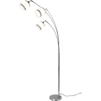 TRIO Staande lamp Davos wit 3-lichts