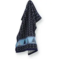 Bunzlau Castle keukendoek Boat dark blue 53x60