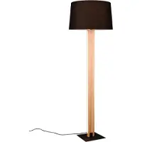 TRIO Vloerlamp Rahul design zwart met hout