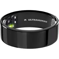 Ultrahuman Ring Air- Maat-08- Aster Air Black (8, Aster zwart), Slimme ring, Zwart