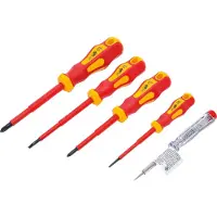 Bgs VDE-Elektriker-Schraubendreher-Satz Schlitz/Kreuzschlitz 5-tlg.