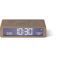 Lexon Flip Classic ON OFF omkeerbare oplaadbare Wekker - Licht Goud