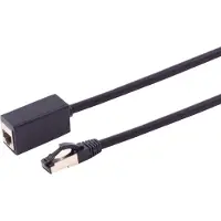 S-Impuls S/FTP CAT8.1 40 Gigabit netwerk verlengkabel / zwart - LSZH - 0,50 meter