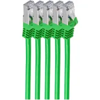 Shiverpeaks RJ45 Patchkabel m. CAT 7 Rohkabel PIMF grün 0,5m