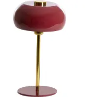 Light & Living Tafellamp Surin Ø 23cm Glans Bordeaux Met Goud