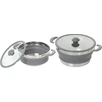 Brunner - Volcano Fold-Away - Pan Ø 24 cm, grijs/wit