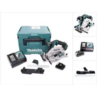 Makita DHS 680 RY1J Accucirkelzaag 18 V 165 mm borstelloos + 1x accu 1,5 Ah + lader + adapter + Makpac