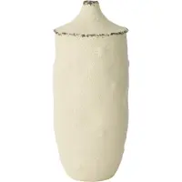 J-Line Vase bay stoneware white/black large