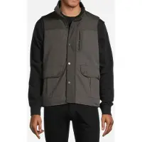 White Stuff Corby Canvas Gilet Dark Grey Maat: XL | Gilets Outlet | Heren | Grijs