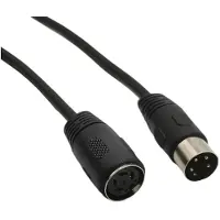 Dolphix DIN 4-pins verlengkabel | zwart | 0,50 meter