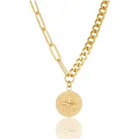 My Bendel - Trendy Goudkleurige Ketting met Ster Hanger - Trendy Sieraad - met Luxe Cadeauverpakking | Sieraden Voor Dames