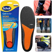 Scholl GelActiv Work Gel inlegzolen voor werkschoenen, werkschoenen, demping 35,5-40,5