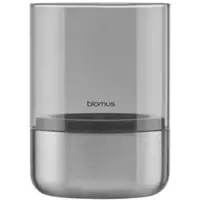 Blomus Windlicht Calma Stainless Steel Matt Glass Smoke Small