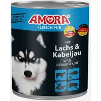 Amora Hondenvoer 6x800g - Zalm & Kabeljauw