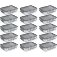 Sunware Club Cuisine diepvriesbakjes 0.7L - Set van 15 - 17.8x14x4.4 cm