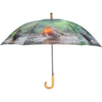 Esschert Design Paraplu met 8 prints van badende vogels van