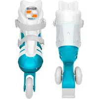 Stamp Adjustable two in one 3 Wheels Skate SKIDS CONTROL Unisex size 27-30