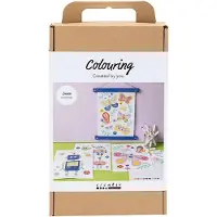 Creativ Company schilderen op nummer hobbyset vlinder en robot markers.