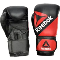 Reebok Combat Leather Training Glove - 14oz Red/Black