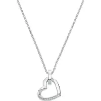 Jette - 87088227 - Ketting - Dames - 925 Zilver - gepolijst met Zirkonia - 45cm