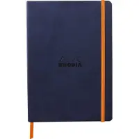 Rhodia Notitieboek Rhodia A5 lijn 80 vel 90gr nachtblauw