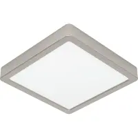 Eglo Led plafonnière Fueva 6 vierkant - rvs - 22x22cm