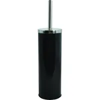 Spirella MSV Toiletborstel in houder/wc-borstel - metaal - zwart - 38 cm - Toiletborstels