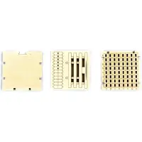 Mobimods Houten 3D Puzzel - Dammen Spel, Creatief en Decoratief