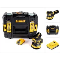 DeWalt DCW 210 NT accu excentrische schuurmachine borstelloos 18 V 12.000 tpm 125 mm + 1x accu 2,0 Ah in TSTAK - zonder oplader