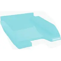 Exacompta COMBO MIDI Aquarel brievenbakje, voor documenten in A4+ formaat, stapelbaar, etikethouder, kunststof, pastelgroen