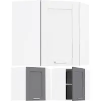 Hioshop Colura keuken bovenkastje , hoekkast 1 deur wit.