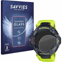 Savvies - Glas Screenprotector voor Casio G-Shock GBD-H2000 - Gehard Beschermglas 9H 3 Stuks