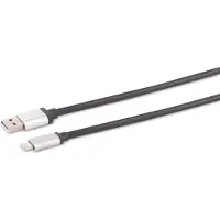 S-Impuls USB-C - USB-A kabel | USB2.0 | QC 18W | aluminium | 2 meter