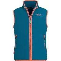 TROLLKIDS - Kid's Arendal Vest - Fleecebodywarmer 140, blauw