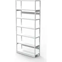 Kerkmann Complete stelling PROGRESS 500 T, basissectie, zonder achterwand, H 2250 x B 960 x D 400 mm