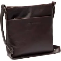The Chesterfield Brand Leer schoudertas Navene Crossbody Bag Brown donkerbruin