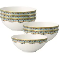Villeroy & Boch Dessertschalen Samarkand Aquamarin ø 13 cm Set van 6