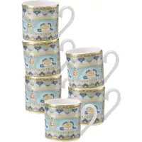 Villeroy & Boch Espressotassen Samarkand Aquamarin 50 ml Set van 6